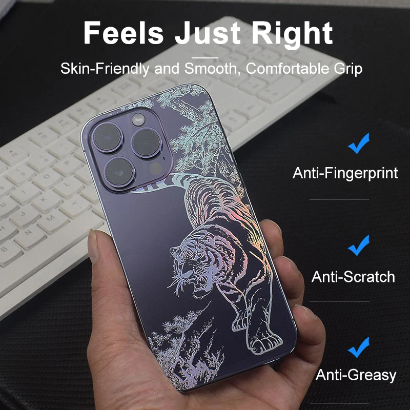 

Link(2)/2 Transparent Relief Colorful Back Film For iPhone XR X XS XSMAX Pro Max 5 5S SE SE2 SE3 6 6S 7 8 Plus Protector Sticker