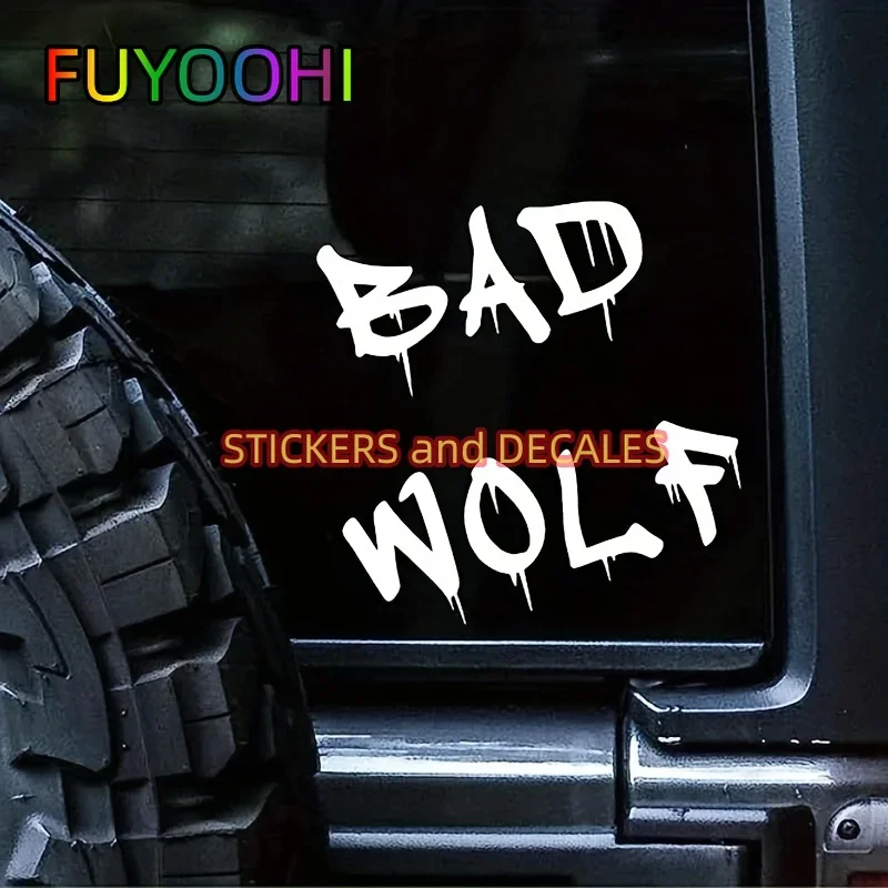 

Графика и наклейки FUYOOHI с закатом «Доктор Кто вдохновленный плохим волком», виниловая наклейка, виниловая наклейка для автомобиля, автомобиль, грузовик, грузовик, настенный ноутбук