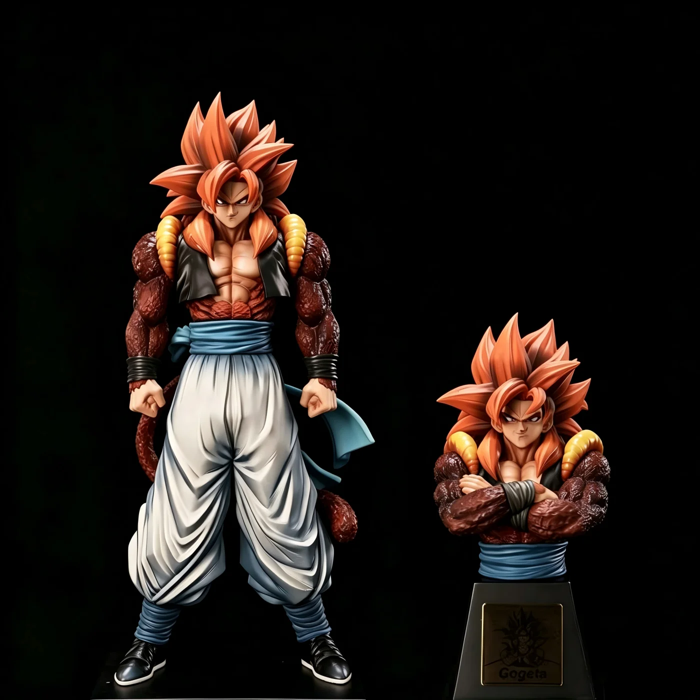 YS Studio Dragon Ball Super Saiyan 4 Гогета с заменяемым бюстом, аниме-фигурка, 32 см, коллекционная модель из ПВХ, игрушка, подарок