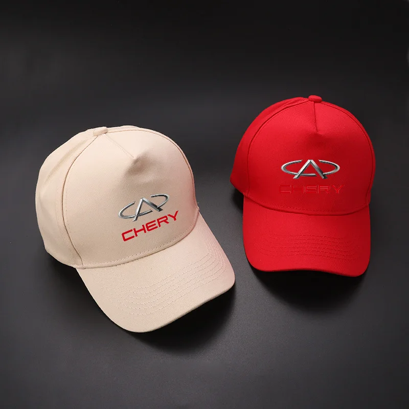 Car Hats Casual Baseball Caps Sunscreen Cotton Ventilate Hat for Chery Fulwin QQ Tiggo 3 5 T11 A1 A3 A5 Amulet