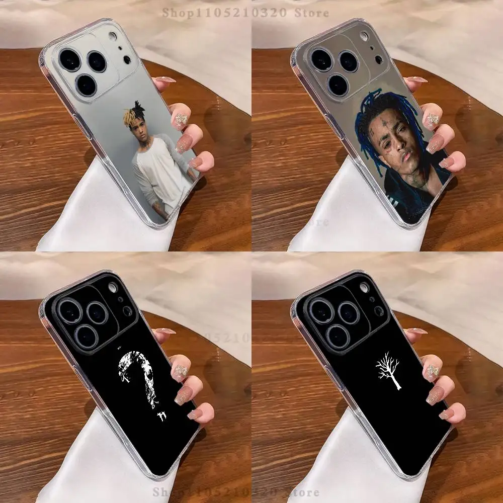 

Rapper X-XXXTentacionS Phone Case For iPhone 17,16,15,14,13,12,11 Pro,Max,Plus,XR,Mini,E Clear Full-coverage Soft Cover