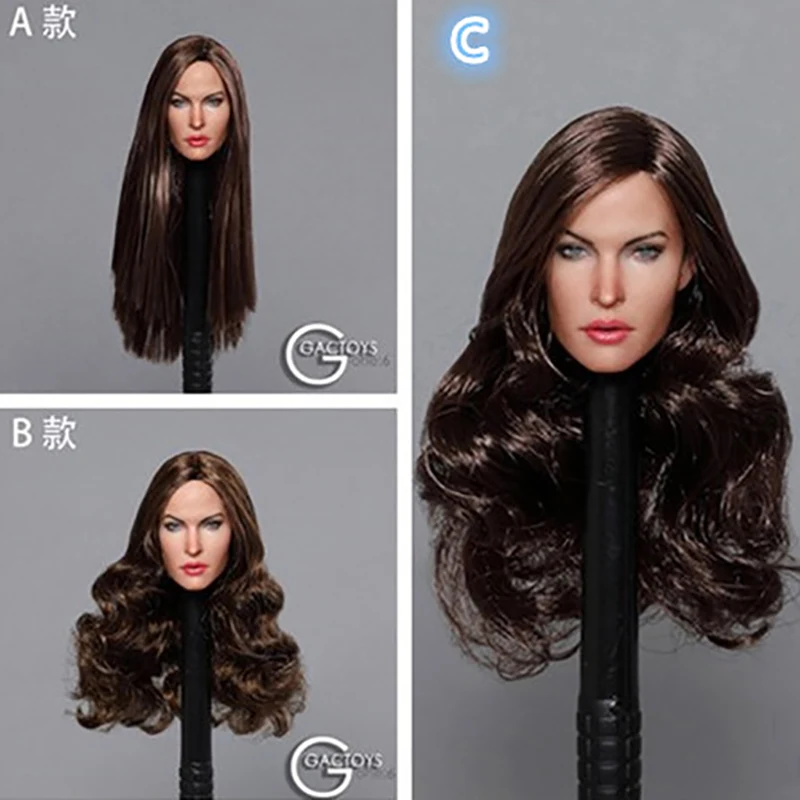 in Stock GACTOYS GC029 1/6 Scale Female Head Sculpt Megan Fox Head Carving Girl Head fit 12'' Action Figure