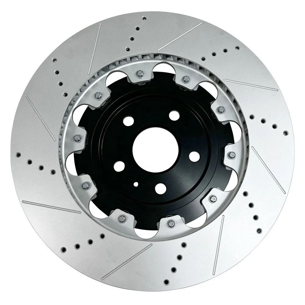 

8U0615301A Black Bell Aluminum Hat Floating Ventilated Front Brake Disc For Audi RS3 Q3 365*34MM
