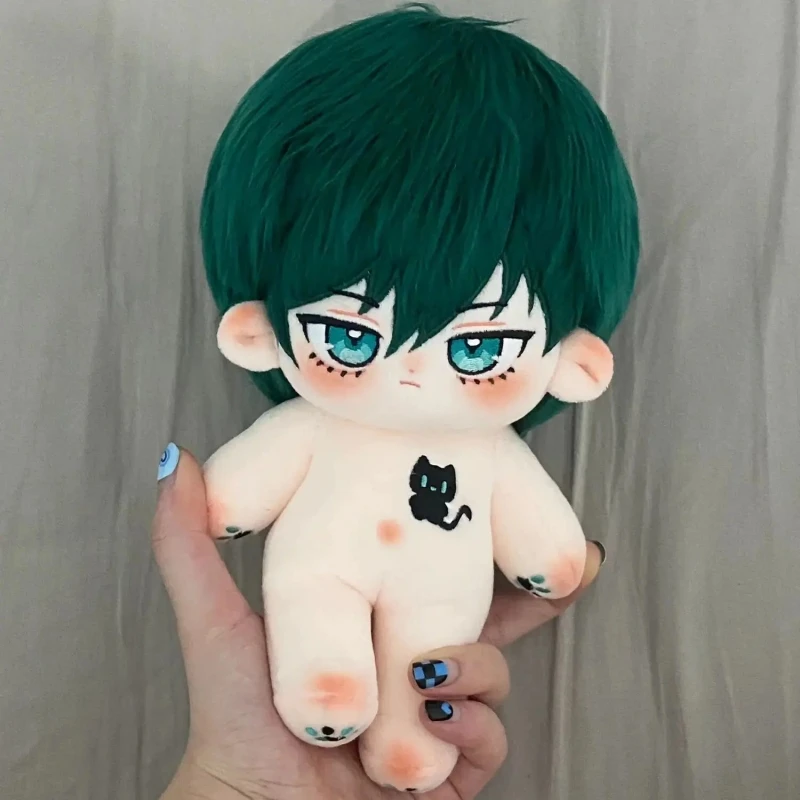 

Anime Rin Itoshi BLUE LOCK 20cm Plush Dolls Toy Nude Doll Plushie Cosplay 6209 Kids Gift