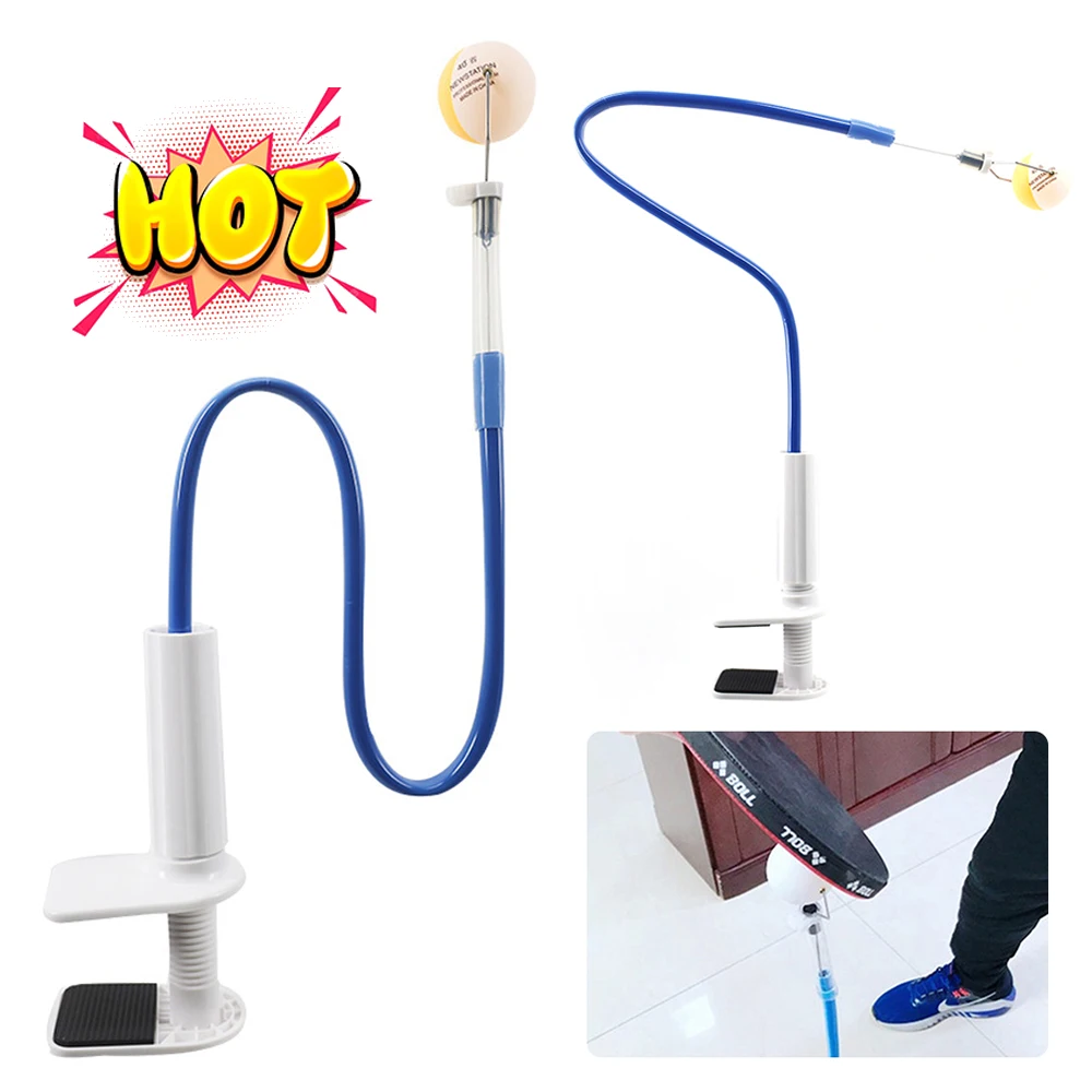 

Professional Table Tennis Trainer Ping Pong Training Robot Rapid Rebound Ping Pong Robot Trainer with Table Clamp for Exercise