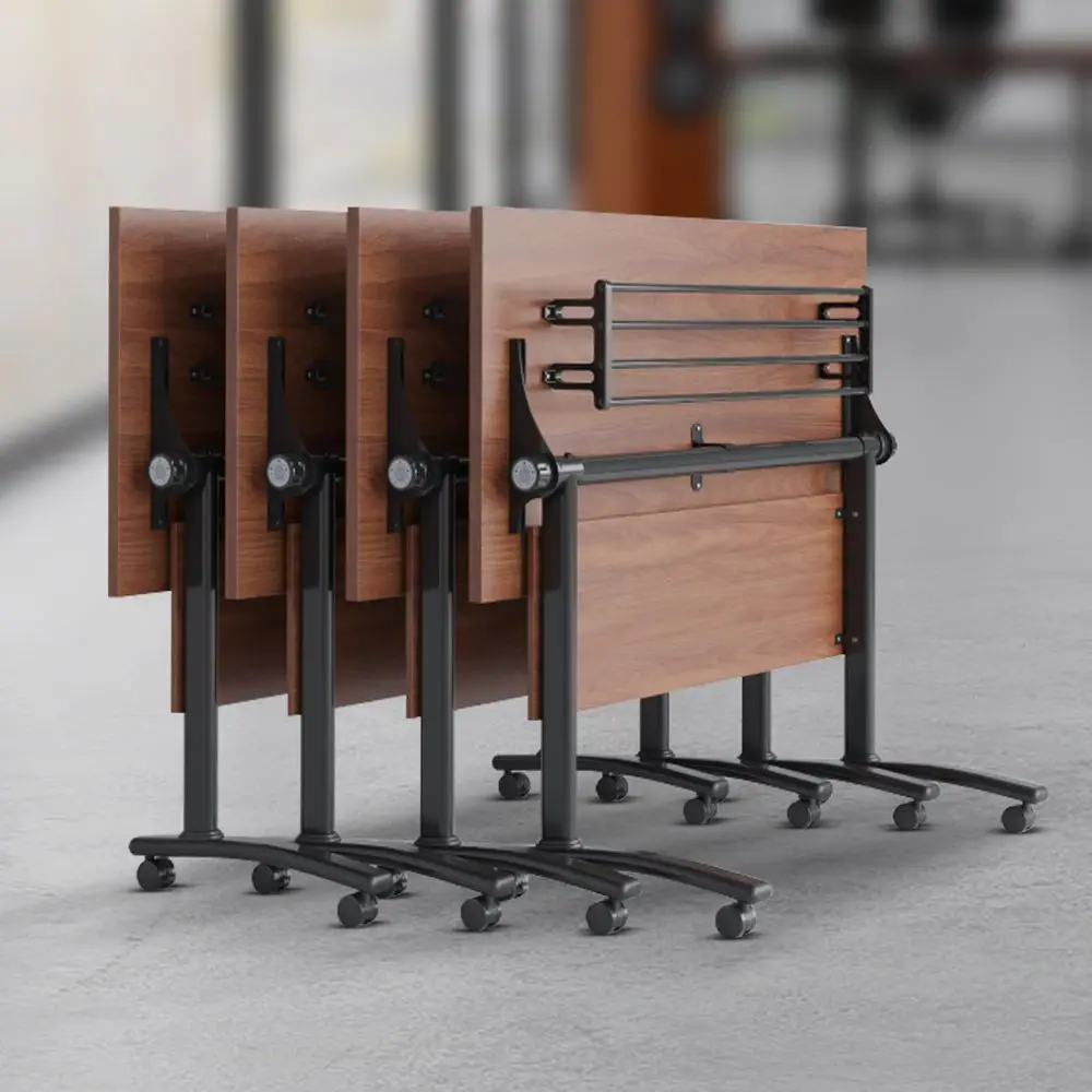 

Table,Folding Conference Room Tables Modern Folding Training Table with Flip Top,Mobile Conference Table with Four Locking Whee