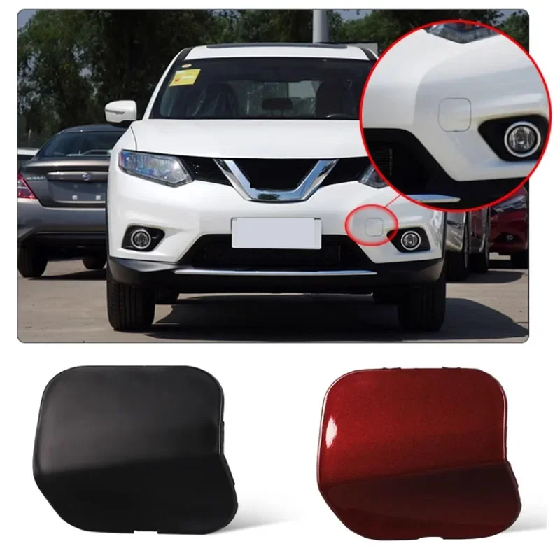 

For Nissan Rogue X-Trail XTrail T32 2014 2015 2016 Car Front Bumper Tow Hook Cover Cap Trailer Hauling Eye Cover Lid