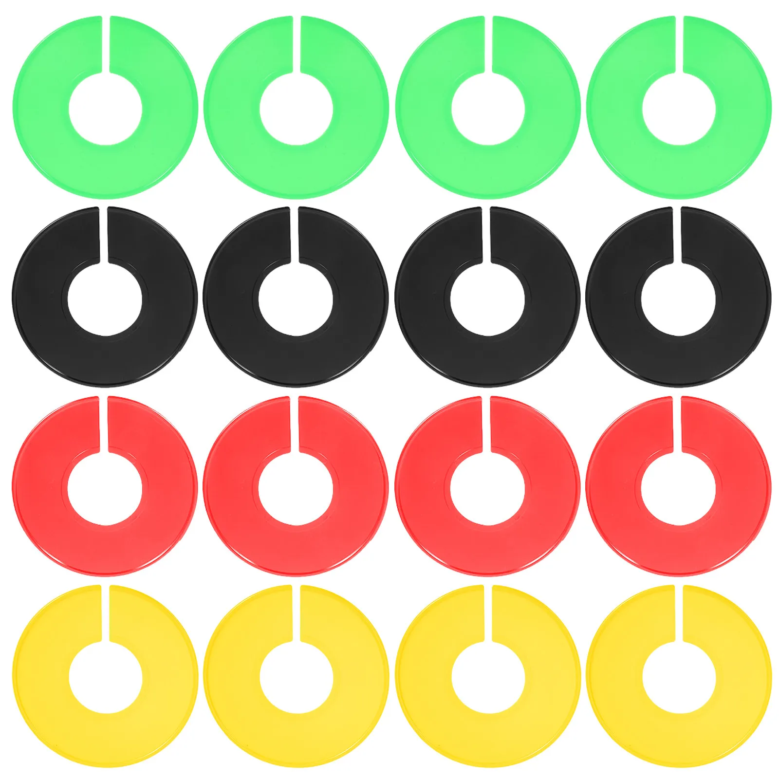 40 Pcs Storage Dividing Ring Clothes Size Dividers Labels Separators Tags for Closets Organizer Rack Racks