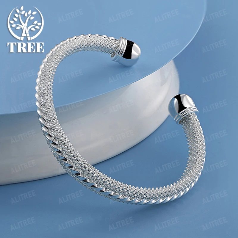 

Модный уникальный оригинальный открытый браслет из стерлингового серебра 925 пробы для женщин, модные ювелирные изделия, подарок на день рождения, помолвку, вечеринку, аксессуары