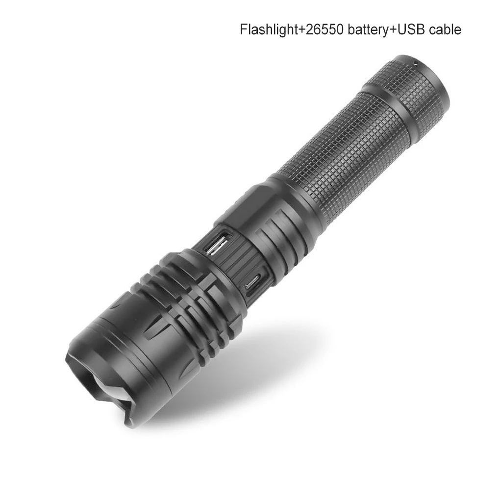 Flashlight Delicate Five Gears Electric Torch Fast Charge Lamp Camping