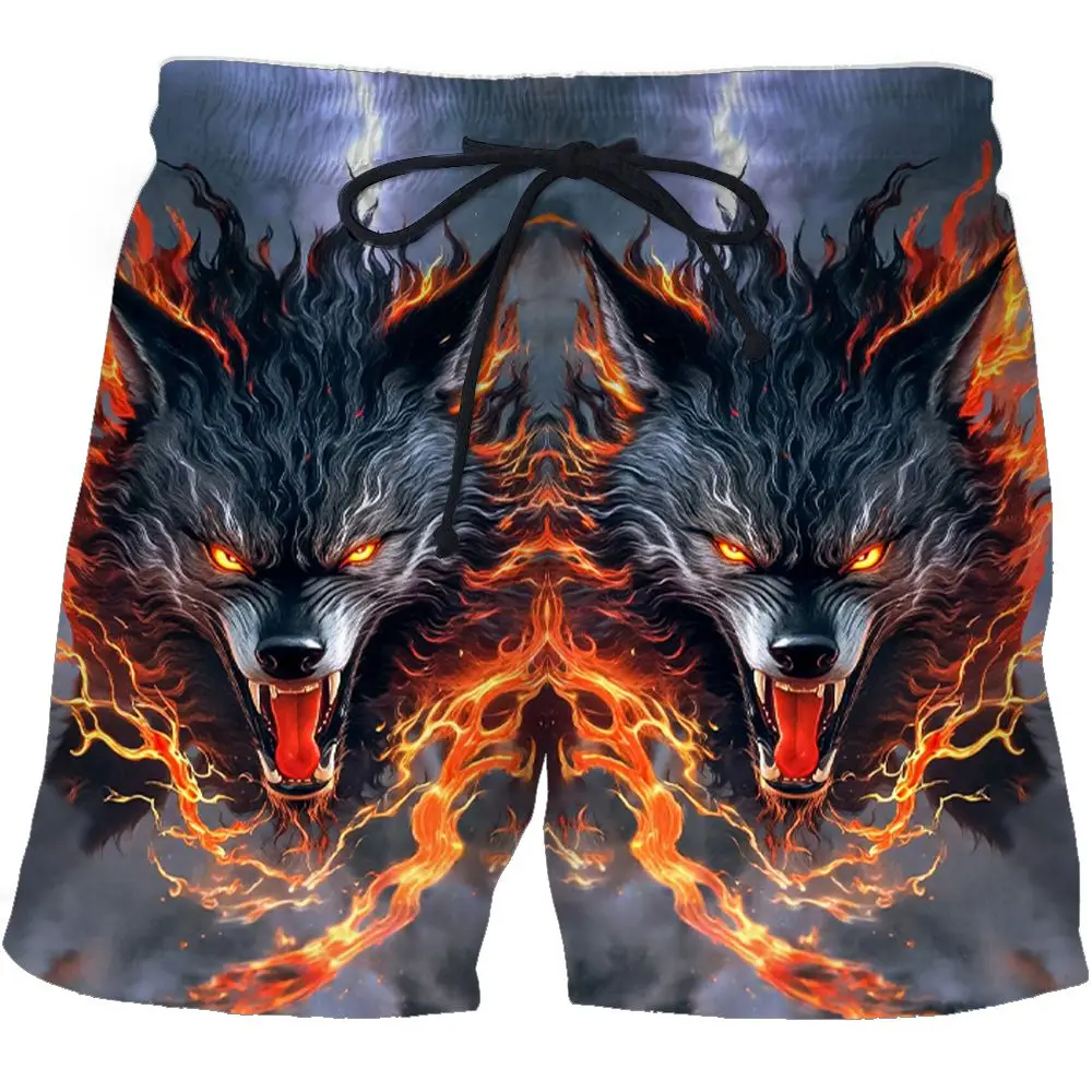 

Свободные шорты с 3D-принтом в мультяшном стиле, мужские летние повседневные спортивные пляжные брюки