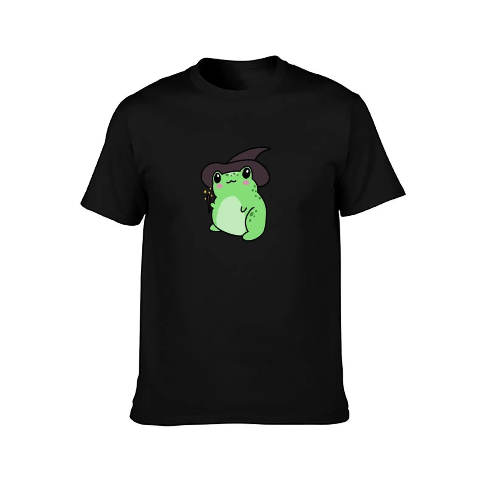 Yer a Wizard, Froggy T-Shirt, Summer Casual Cotton Tee, Oversized Streetwear Tops, Vintage Graphic Print, Loose Fit Short Sleeve