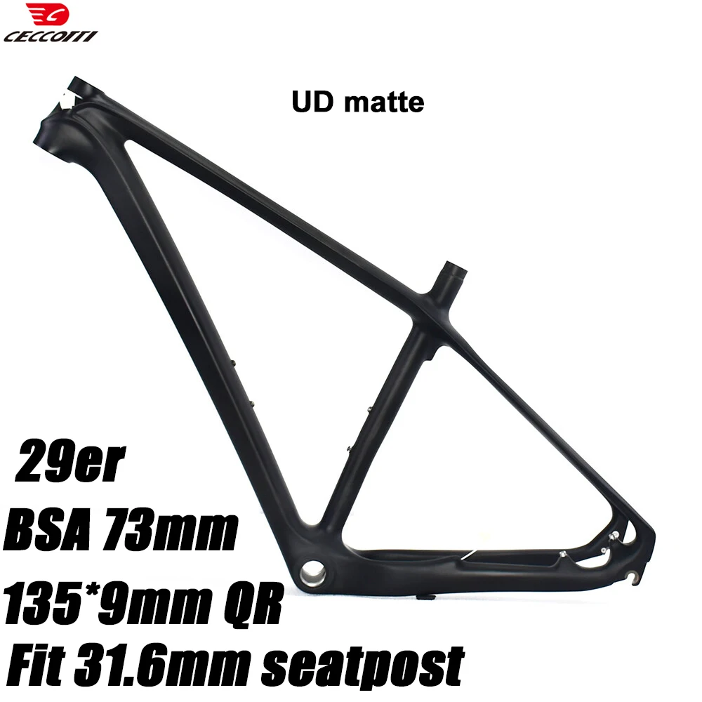 Cuadro de carbono para bicicleta de montaña 29er, precio de fábrica, cuadro de bicicleta de montaña en stock, venta con entrega rápida, cuadro de bicicleta de tamaño pequeño.