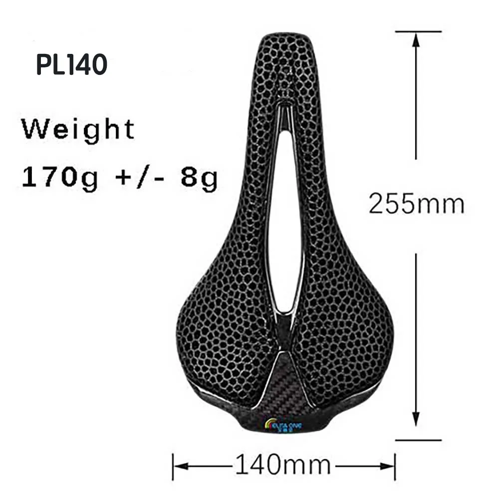 elitaone 3D Printed Saddle Carbon 255x140/248x145mm Light Road MTB Mountain Racing Bicycle Seat Cushion Cycling Seating Accesso