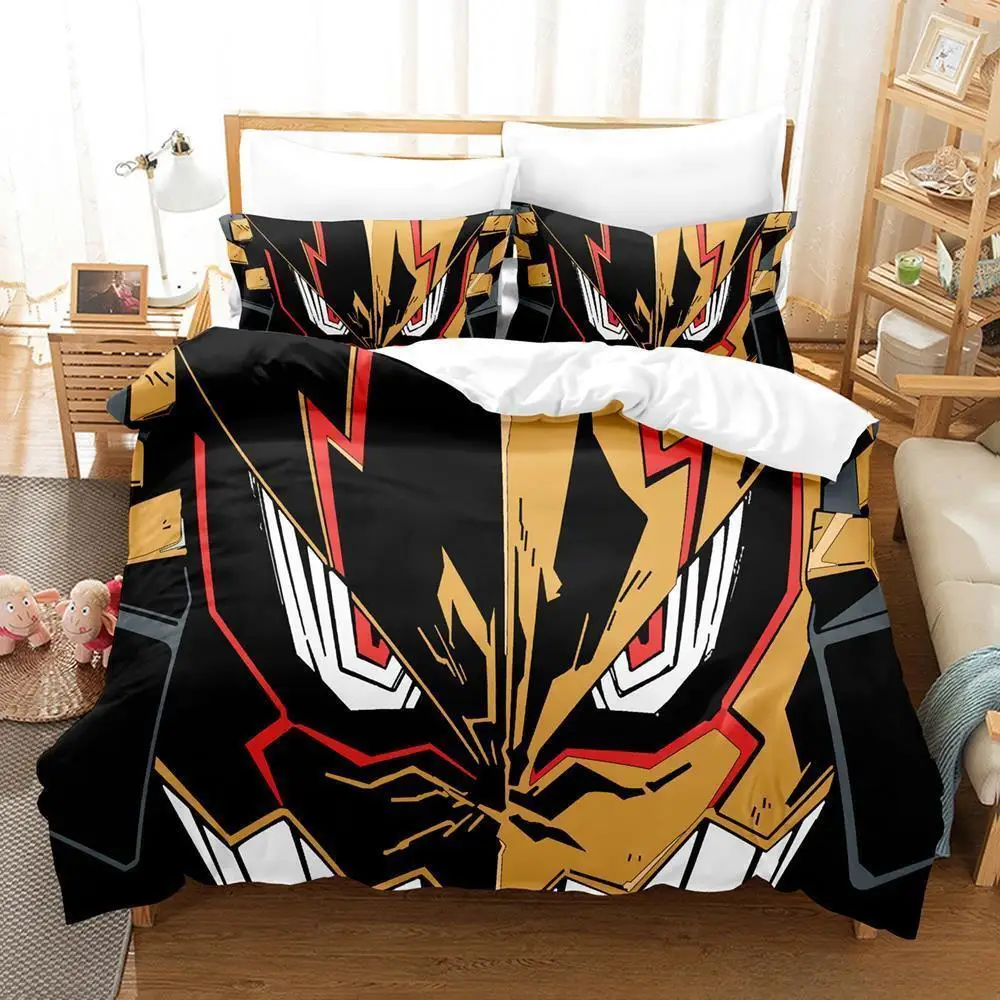 

Tengen Toppa Gurren Lagann Bedding Set Single Twin Full Queen King Size Bed Set Adult Kid Bedroom Duvetcover Sets 3D Print Anime