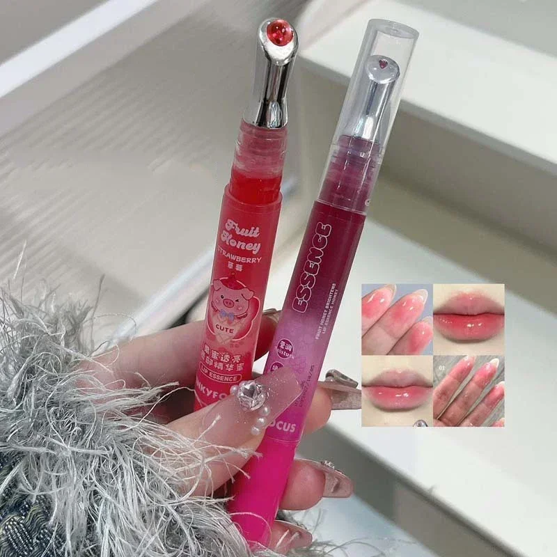 Jelly Lip Gloss Long Lasting Mirror Water Lip Glaze Colored Moisturizing Lipstick Crystal Shiny Lip Tint Korean Lips Care Makeup