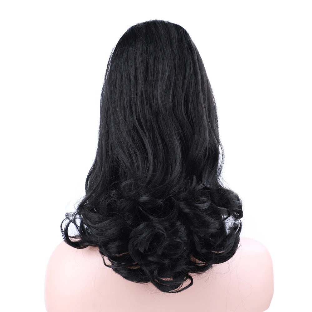 Curly End synthetische Pferdes chwanz verlängerungen Wickel pferdes chwänze für Frauen 16 Zoll hohe Puff Pferdes chwänze elastische Afro Pony Haar teile