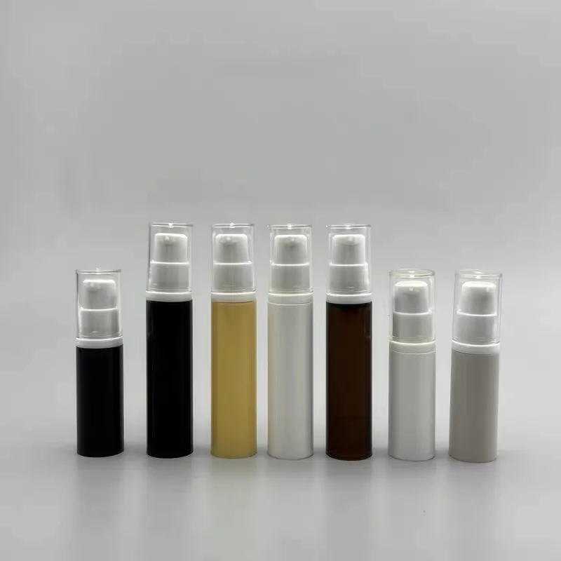 100Pcs 5ml 10ml Plastic Travel Bottles Cream Refillable Bottle Airless Pump Emulsion Vacuum Lotion Bottle