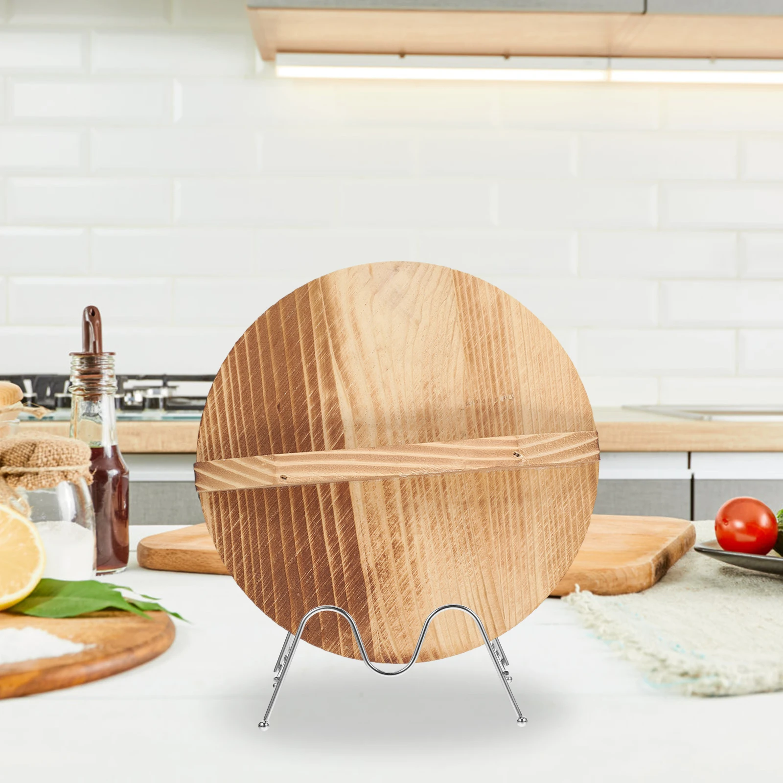 

MultiLayer Shelf Pot Rack Storage Iron Countertop Kitchen Pan Lid Organizer Stove Top Pans Cabinet Dish Hanging Rack Hardware