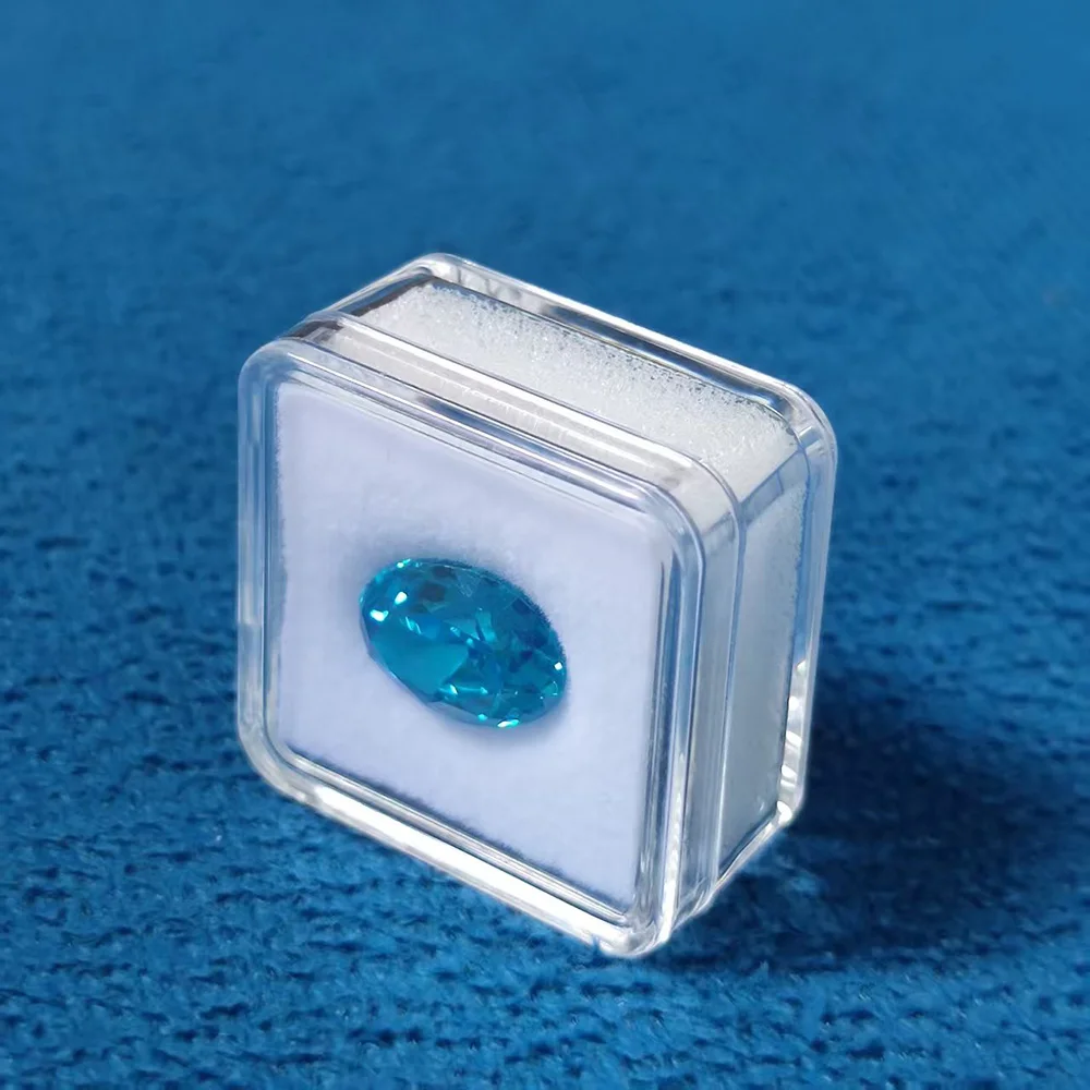 New Diamond Storage Box Clear Gems Organizer Stud Beads Jewelry Gift Case Square Gemstone Display Packaging Zircon GIA Box 30Pcs