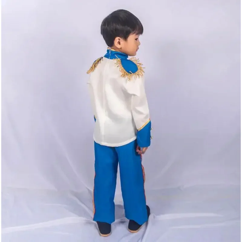 Baby Boys Palace Prince Halloween Cosplay Costumes Children Carnival Party Stage Performance Role Play Outfit Kids Shirt Pants G