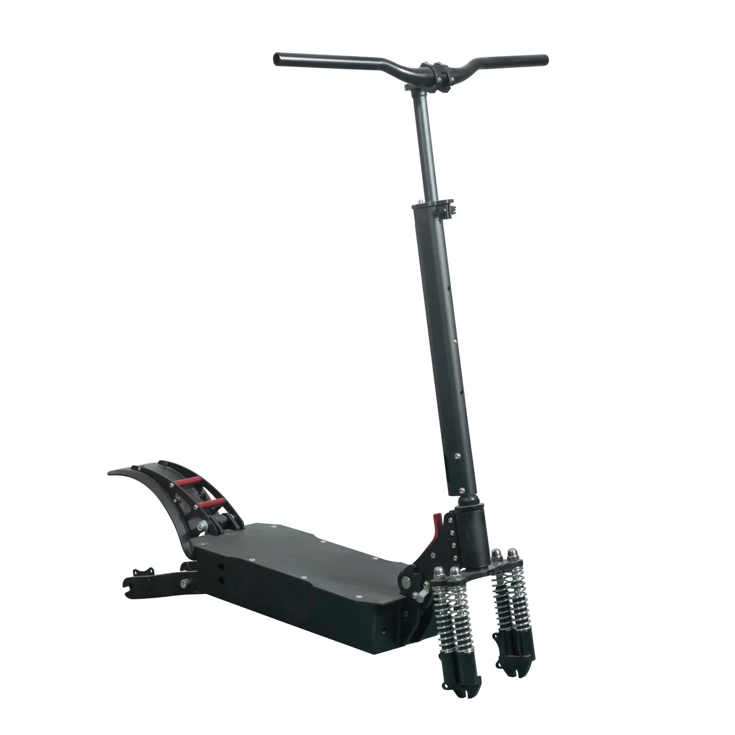 Open Size 10inch Tire 48V 52V 60V Singe Dual Motor Electric Scooter Frame Parts T4 Electric Scooter Chassis Body Frame 135MM