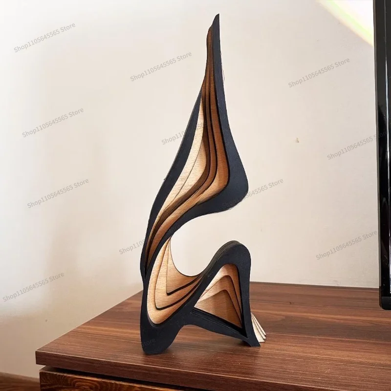 For Wooden Three-dimensional Curved Decorative Ornaments with Irregular Shapes