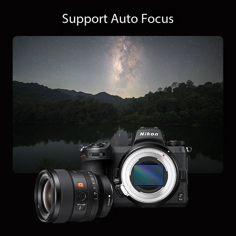 محول عدسة Viltrox لـ Sony E Mount إلى Nikon Z Mount محول عدسة الكاميرا الدائري ملحقات DSLR للصورة التلقائية
