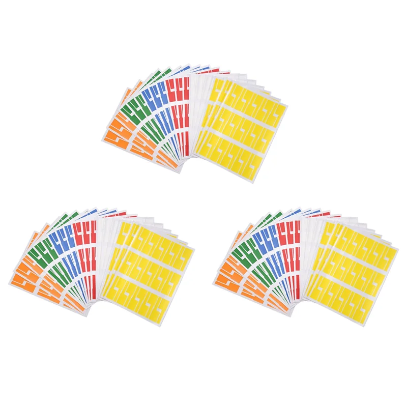 ABXF-1620Pcs/54 Sheets Cable Labels Tags Cable Markers Self Adhesive Cable Labels Waterproof Tear Resistant Wire Labels