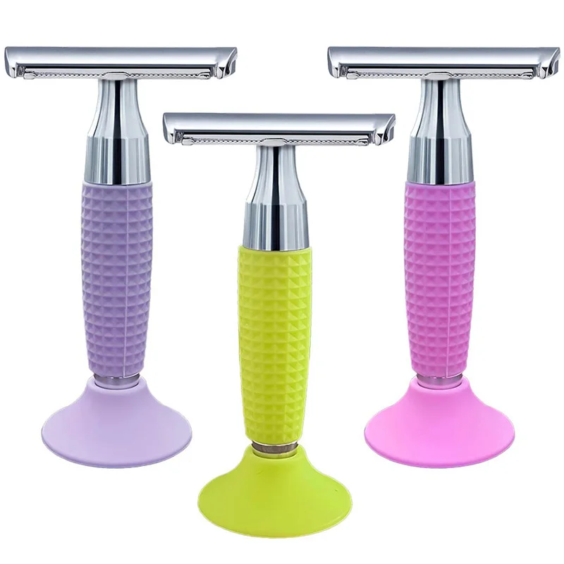 

Berjaya New Design Stainless Steel Portable Hair Scraper 4 Colors Body Safety Razor For Men & Women AC Safety Blade Shaver