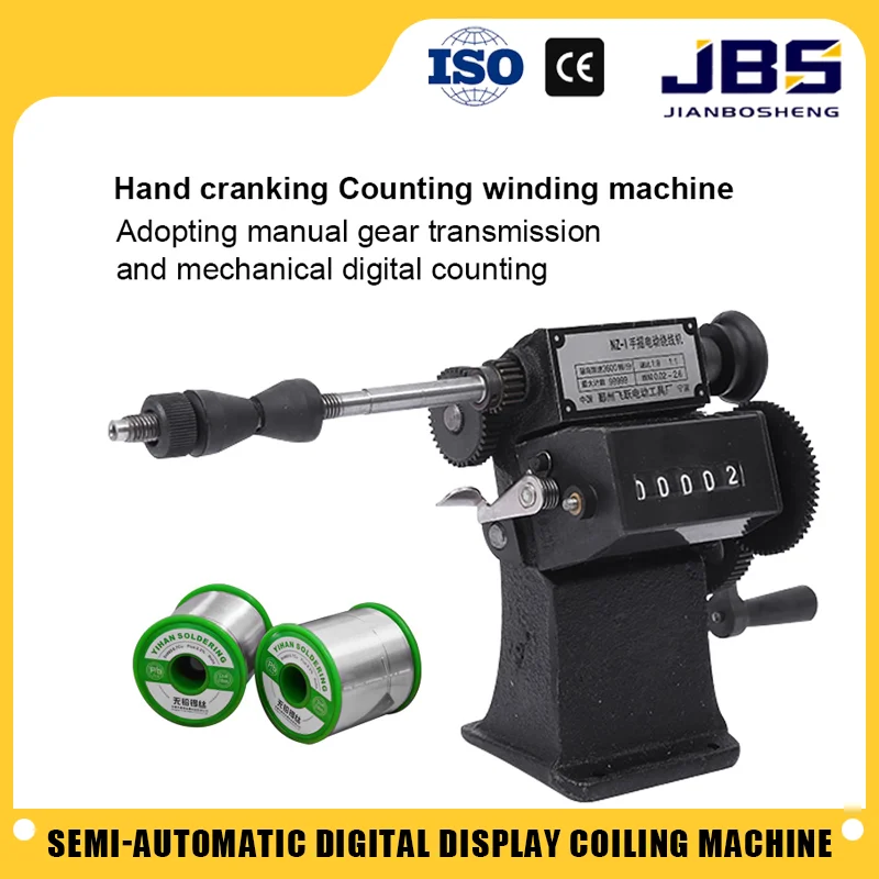 JBS Manual Hand Shake Digital Display Wire Semi-Automatic Count Winding Machine Electrical Transformer Row Machine