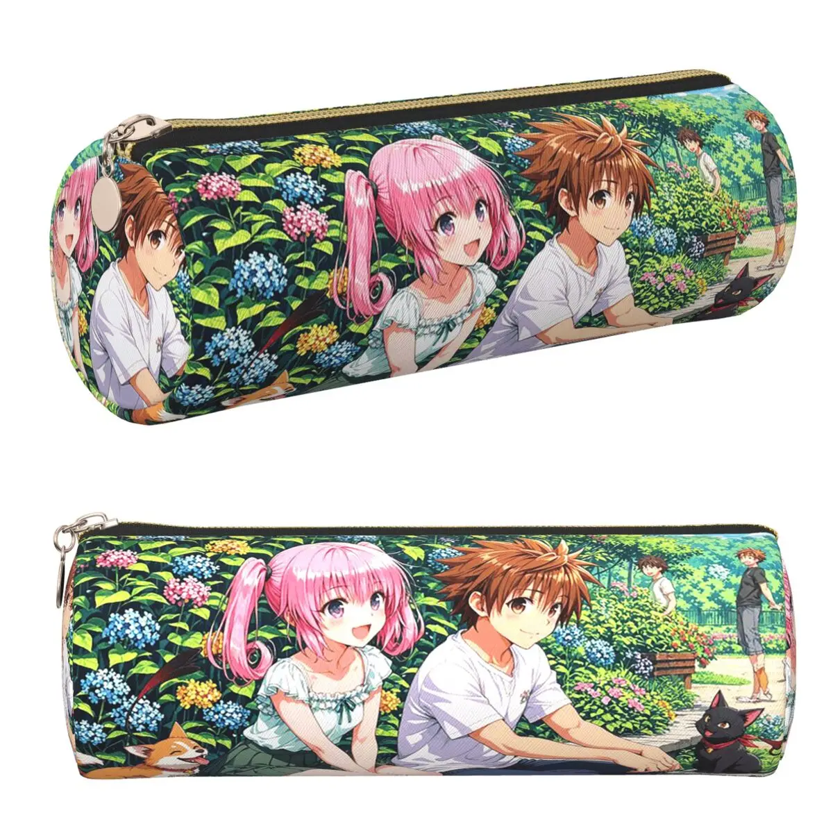 

To Love-Ru Anime Pencil Case Pencil Pouch Storage Stationery Supplies Big Capacity Pen Box Pencil Bag for Boy Girl School
