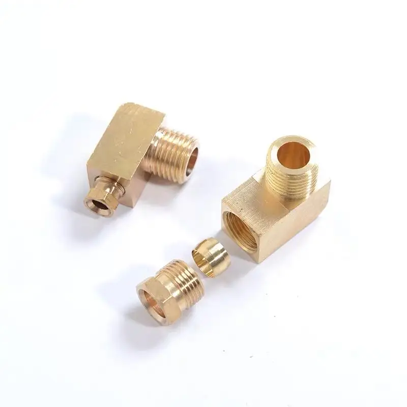 

Machine tool lubrication Brass oil Pipe Fitting 4 6 8mm OD Tube Compression Ferrule Tube Compression Fitting Connector adapter