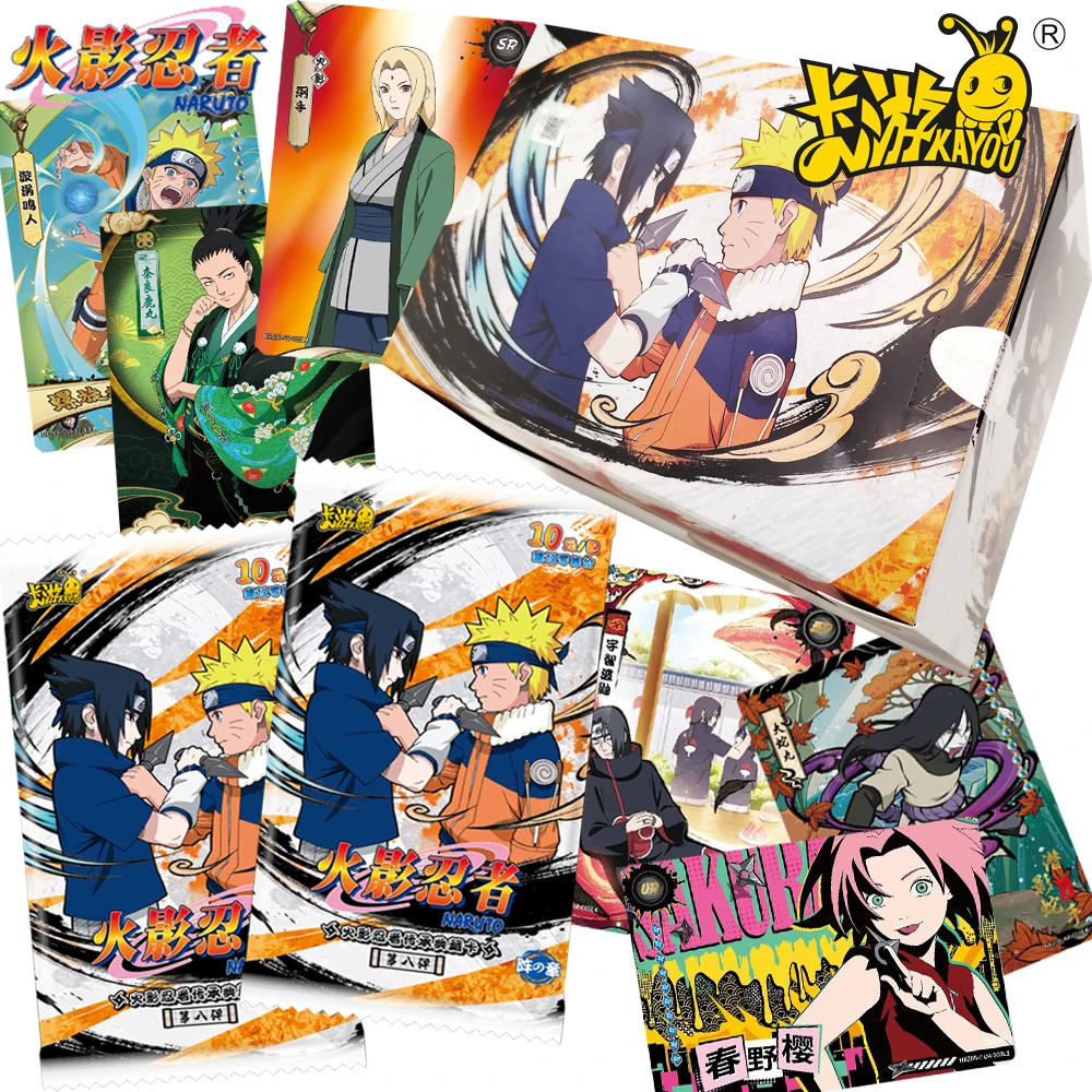 

Official KAYOU Naruto Collection Cards for Boys Girls Tsunade Jiraiya UR AR SR Exquisite Anime Trend Peripheral Cards Xmas Gifts