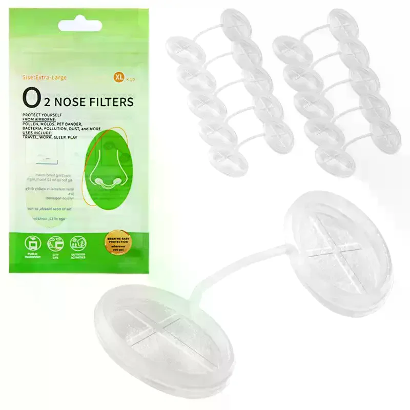 /Kuz/4 Sizes Disposable Nose Filters Invisible Nasal Plugs 4/10 Pcs For Outdoor Daily Use Dust Allergy Smog Control Nose Plugs