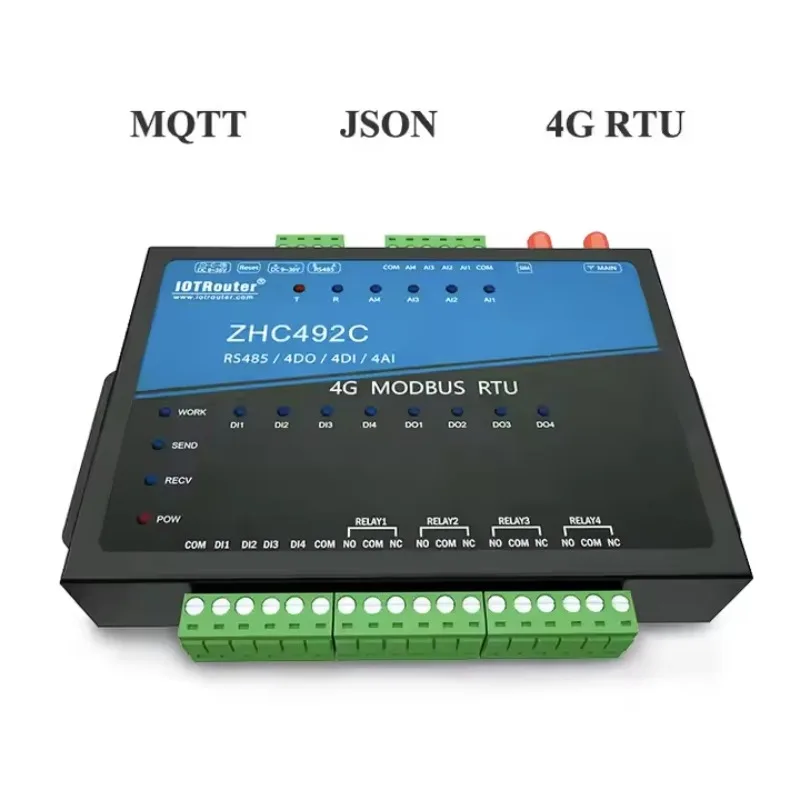 Modem IOTRouter 4G LTE Cat-1 Gateway seriale RS485 per gateway PLC e SCADA RS485 DI AI a 4G