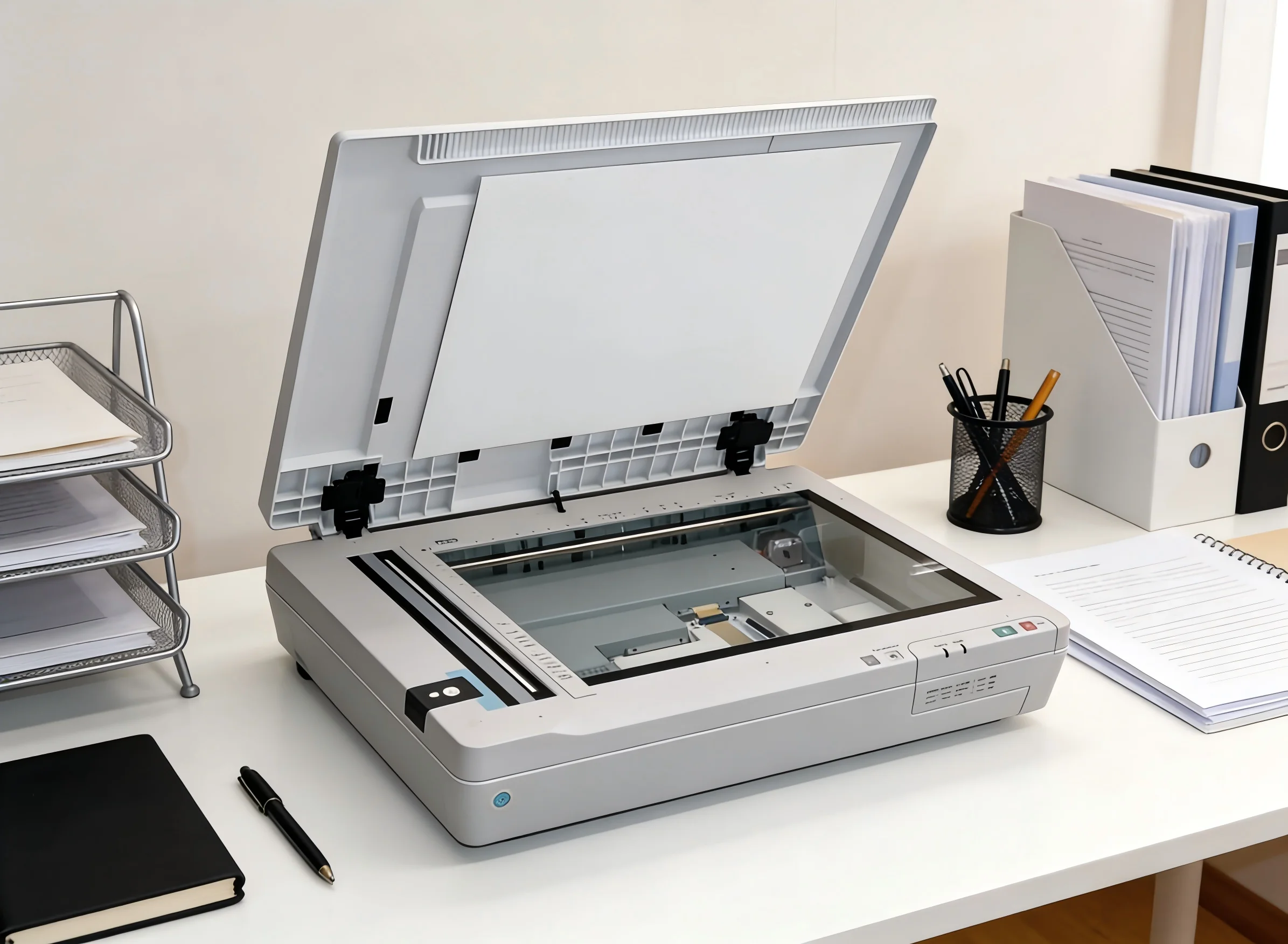 For Flatbed Scanner with USB 2.0 Interface 600x600dpi Optical Resolution for Office Documents Photos