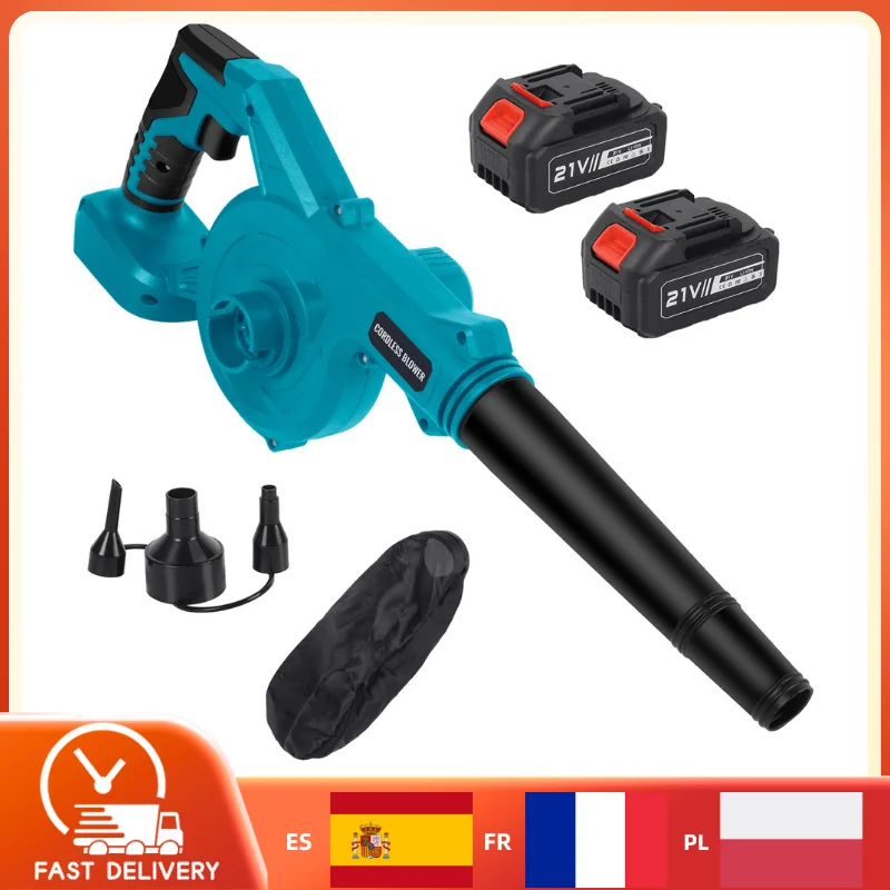 Blushless Electric Leaf Blower Cordless Turbo Air Blower 24000RPM Leaves Car Computer Dust Collector For Makita 18V Battery