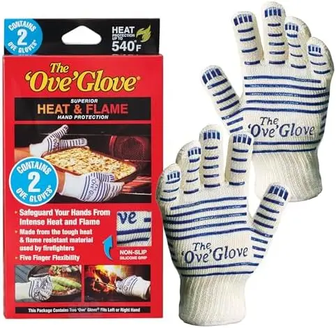 

Перчатки для духовки Ove Glove - термостойкие и огнестойкие (комплект из 2 шт.)