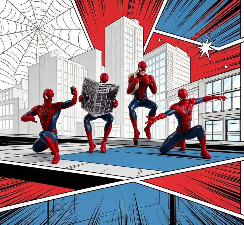 HOT Sale Superhero Spider-Man 7-9 cm Mini Hand-made Desktop Model Decoration Game Peripherals Avengers Collection Toy Gift