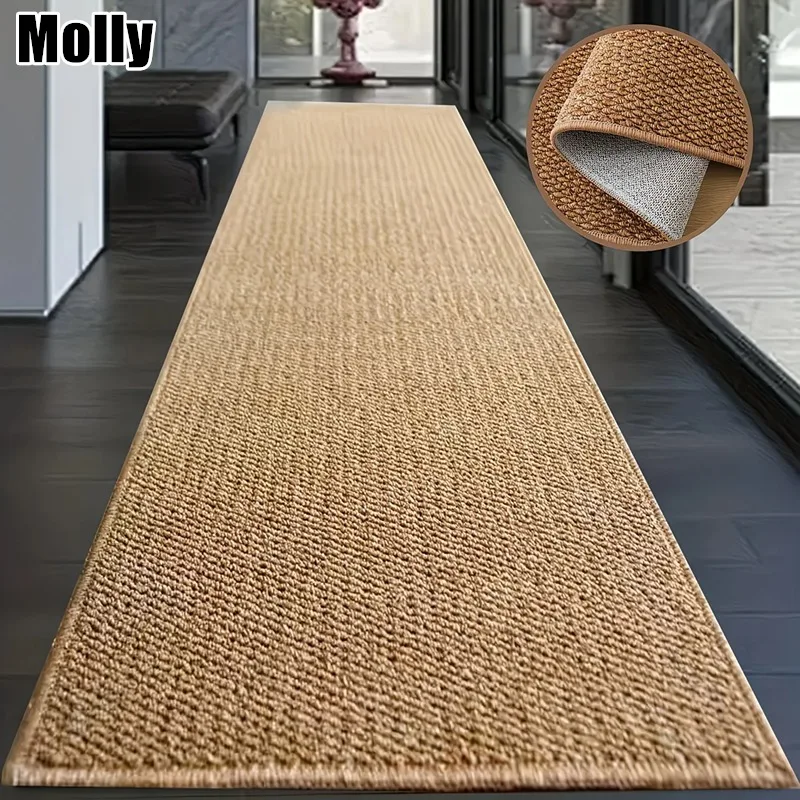 Faux Jute Fabric Rug Indoor Decorative Rug for Bathrooms Restrooms Sinks Doorways and Other Bathroom Interior Decorations