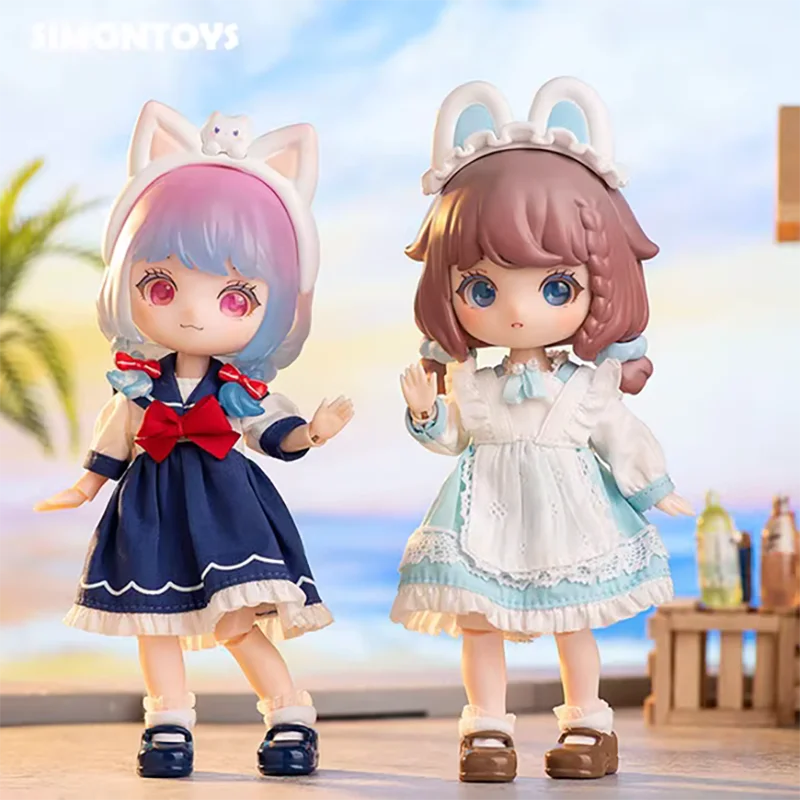 

SIMONTOYS Liroro Summer Island Series Blind Box Toys Ob11 1/12 Bjd Dolls Mystery Box Cute Action Figure Kawaii Model Girls Gift