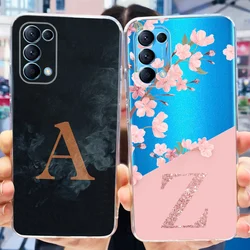 For Oppo Find X3 Lite Case CPH2145 Luxury Letters Cover Clear Silicone Phone Case For Oppo Find X3 Lite X3Lite Soft Fundas Coque