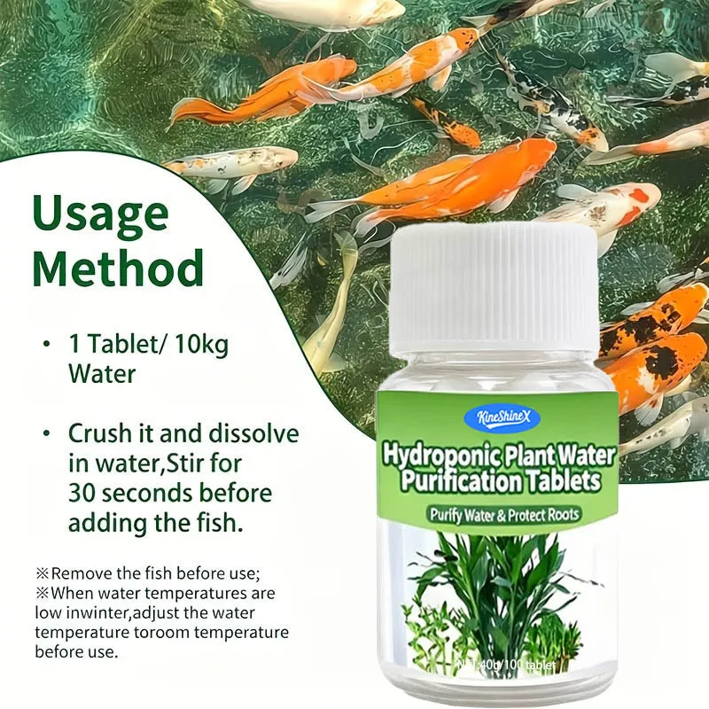 Hydroponic Water Purification Tablets-Instant Water Suitable for Aquariums,Potted Plants & Hydroponic Systems,for Aquatic Garden - view 4