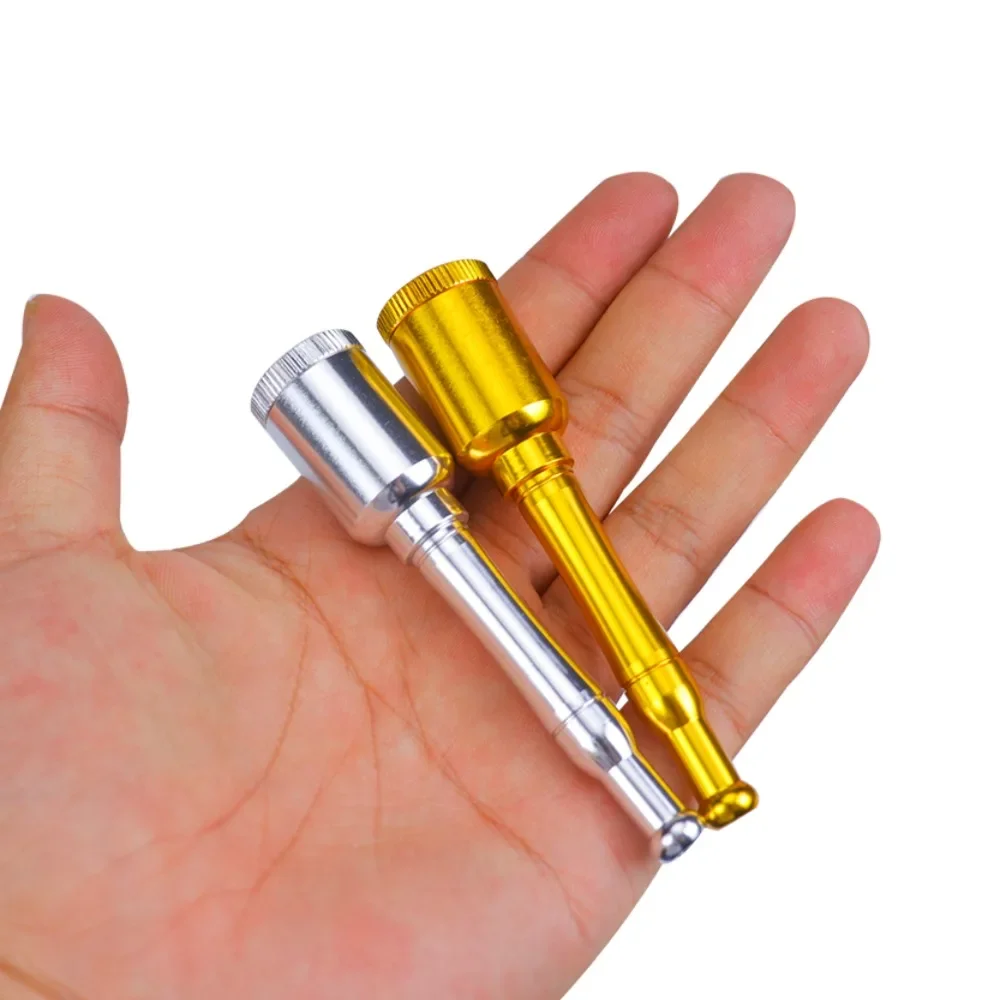 

Portable Compact Small Wine Bottle Style Metal Smoking Accessory Detachable Ornament