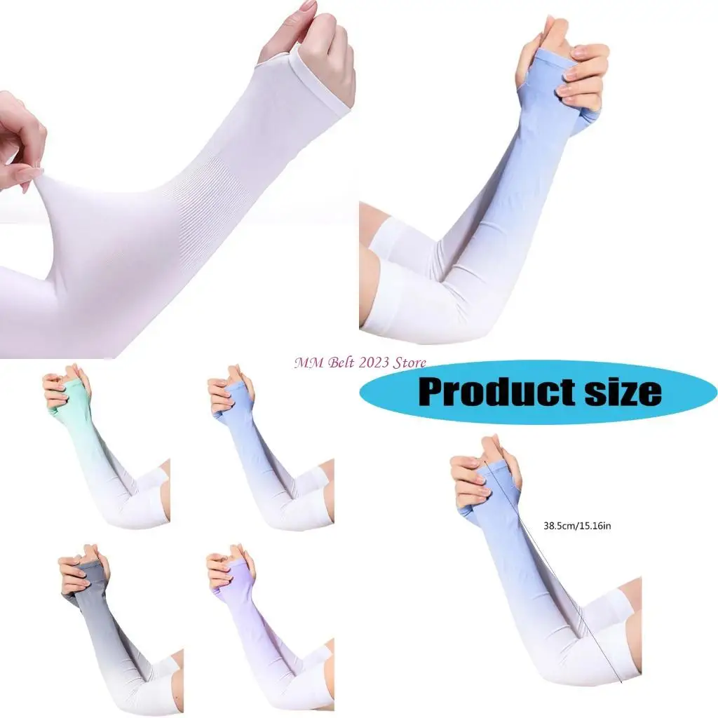 49ME Sun Protective Glove Integrated Sleeves Elastic Cuffs Cooling Effect Men Women
