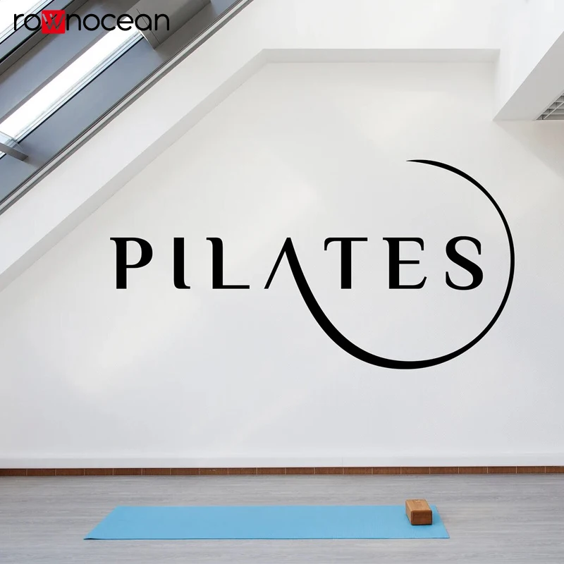 Pilates Wall Sticker Yoga Art Decal Gym Wall Decor Meditation home decoration sports decal 4D39