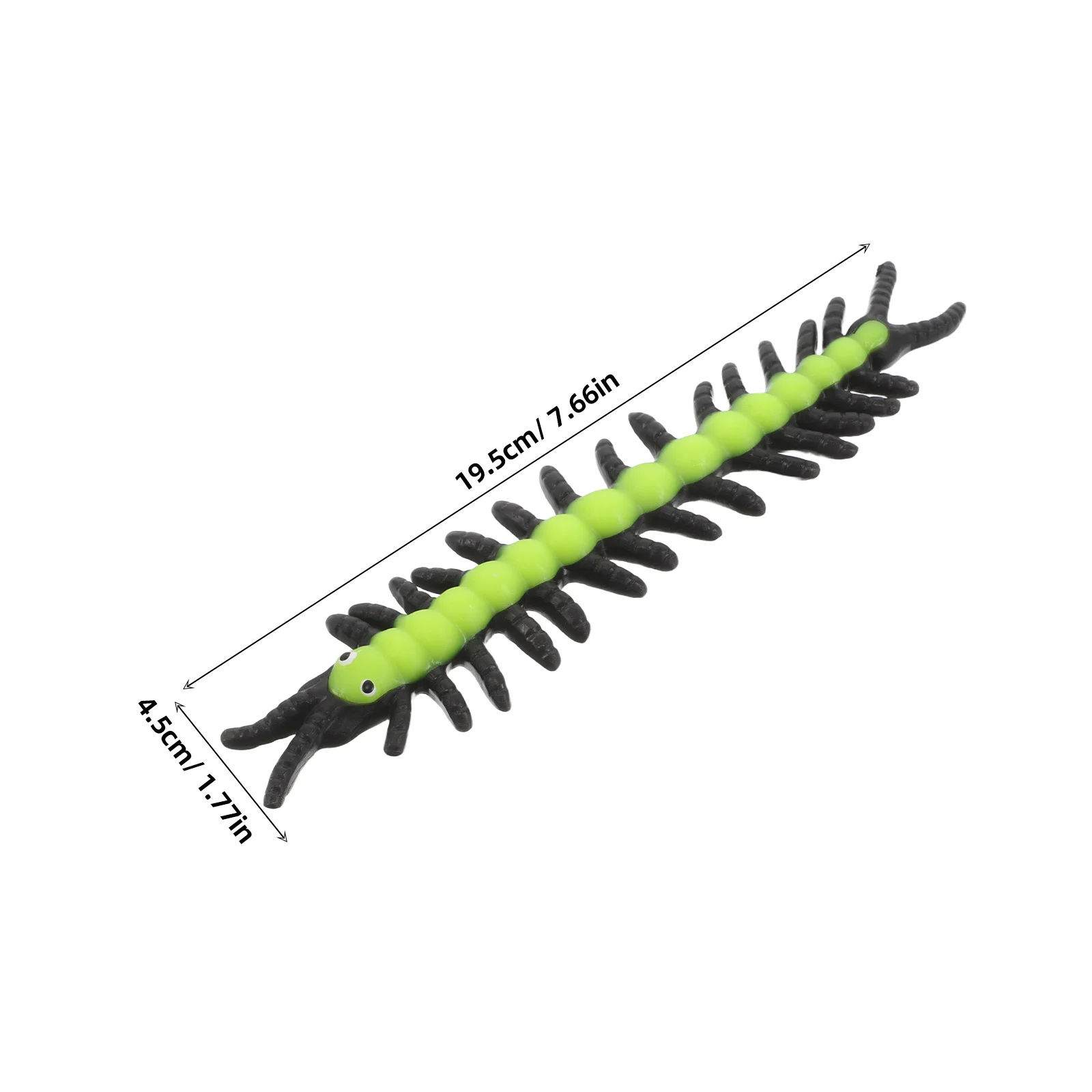 12 pçs simulação de halloween centopéia flexível elástico assustador falso inseto brincadeira adereços festa favores alívio do estresse
