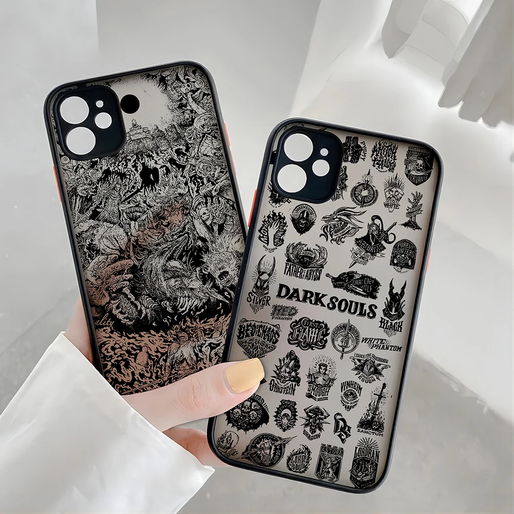 Hot Blood Game Dark Souls Phone Case For Xiaomi Redmi Note 13 12 11 10 10C 10X 9A 9T 9C 8 7 Pro Plus 5G Matte Transparent Cover