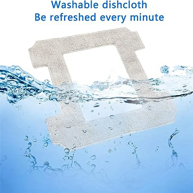 Chiffon de nettoyage de décontamination A67Z, 20 pièces, en Fiber blanche crème, adapté au Robot de nettoyage de vitres Ecovacs W1, accessoires de vadrouille